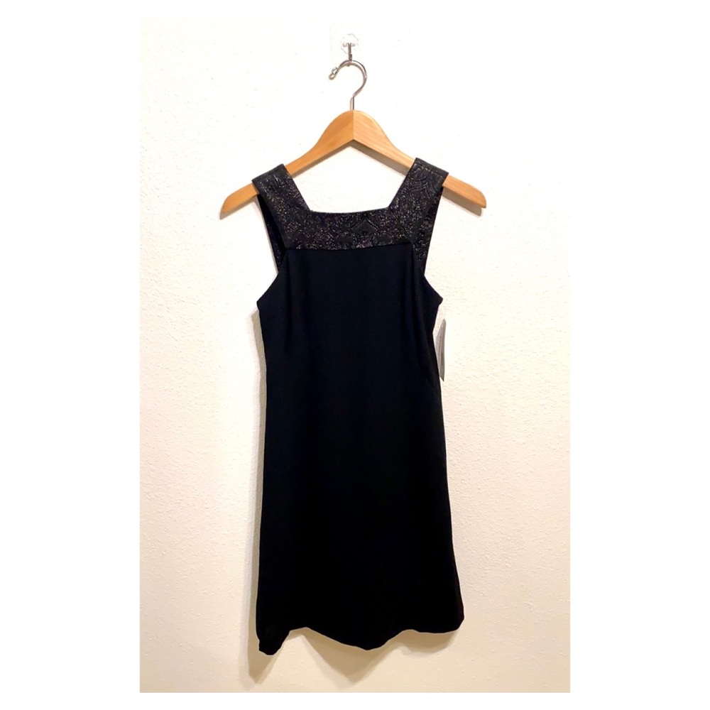 NWT Badgley Mischka wool shift dress size 0 - Picture 2 of 9